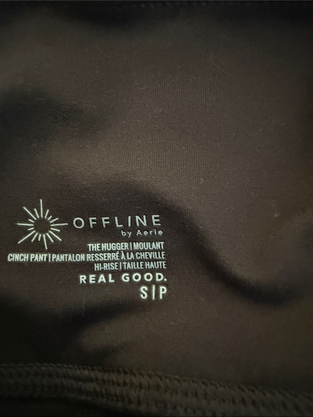 Offline by aerie chocolate brown hugger cinch pant size Small